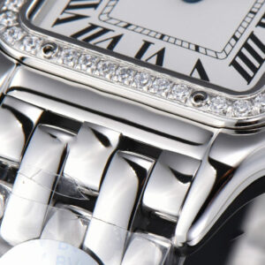 Panthère Secrete Ladies 27mm SS BVF Diamond Bezel White Dial SS Bracelet Ronda Quartz - Image 24