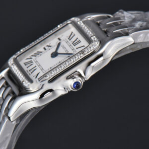 Panthère Secrete Ladies 27mm SS BVF Diamond Bezel White Dial SS Bracelet Ronda Quartz - Image 25