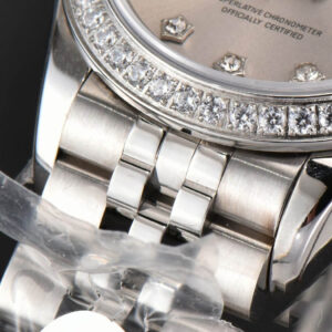 DateJust 28MM Ladies WF Diamond Silver Dial Diamond Marker Jubilee Bracelet A2236 - Image 5