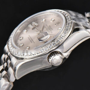 DateJust 28MM Ladies WF Diamond Silver Dial Diamond Marker Jubilee Bracelet A2236 - Image 6