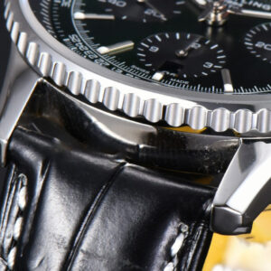Navitimer B01 43mm BLSF Green Dial Black Leather Strap A7750 - Image 18