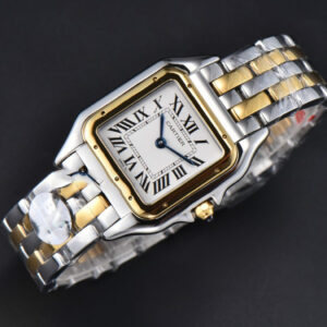 Panthère Secrete Ladies 27mm SS/YG BVF White Dial on SS/YG Bracelet Ronda Quartz - Image 4