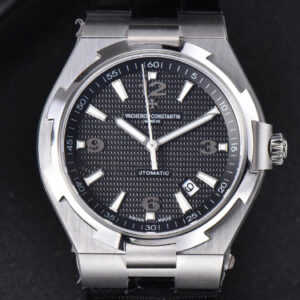 Overseas 47040 MKF 42MM Gray Textured Dial Rubber Strap 9015