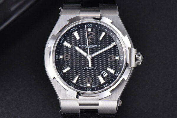 Overseas 47040 MKF 42MM Gray Textured Dial Rubber Strap 9015