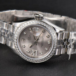 DateJust 28MM Ladies WF Diamond Silver Dial Diamond Marker Jubilee Bracelet A2236 - Image 10