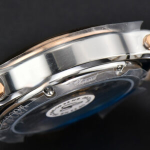 Happy Sport Automatic RG/SS 33mm HWF White Dial Blue Leather Starp A2892 - Image 15