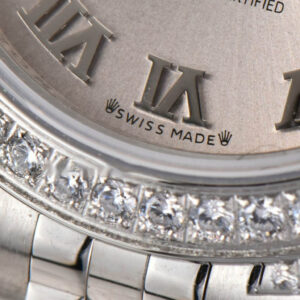 DateJust 28MM Ladies WF Diamond Silver Dial Roma Marker Jubilee Bracelet A2236 - Image 7