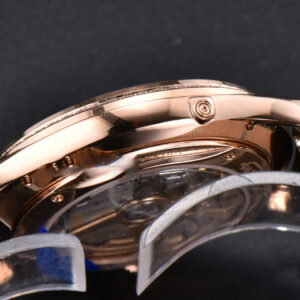 Master Ultra Thin Moonphase 1362501 APSF 39MM RG Diamond White Dial Brown Leather Strap SA925 - Image 7
