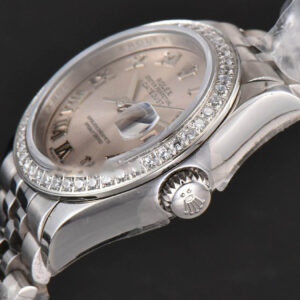 DateJust 28MM Ladies WF Diamond Silver Dial Roma Marker Jubilee Bracelet A2236 - Image 10