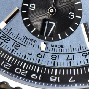 Navitimer B01 43mm BLSF Ice Blue Dial Black Subdial Black Leather Strap A7750 - Image 22