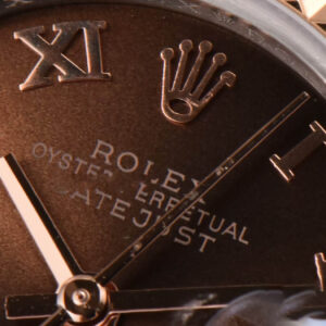 DateJust 28MM Ladies WF RG/SS Brown Dial Roma Marker Jubilee Bracelet A2236 - Image 3