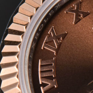 DateJust 28MM Ladies WF RG/SS Brown Dial Roma Marker Jubilee Bracelet A2236 - Image 4