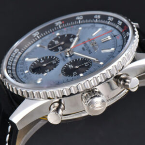 Navitimer B01 43mm BLSF Ice Blue Dial Black Subdial Black Leather Strap A7750 - Image 24