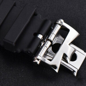 Overseas 47040 MKF 42MM White Textured Dial Rubber Strap 9015 - Image 7