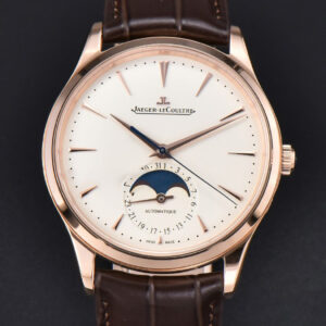 Master Ultra Thin Moonphase 1362520 APSF 39MM RG White Dial Brown Leather Strap SA925
