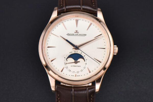 Master Ultra Thin Moonphase 1362520 APSF 39MM RG White Dial Brown Leather Strap SA925