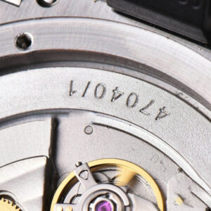 Overseas 47040 MKF 42MM White Textured Dial Leather Strap 9015 - Image 3