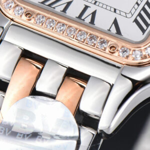 Panthère Secrete Ladies 27mm SS/RG BVF White Dial Diamond Bezel SS/RG Bracelet Ronda Quartz - Image 9