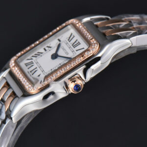 Panthère Secrete Ladies 27mm SS/RG BVF White Dial Diamond Bezel SS/RG Bracelet Ronda Quartz - Image 10