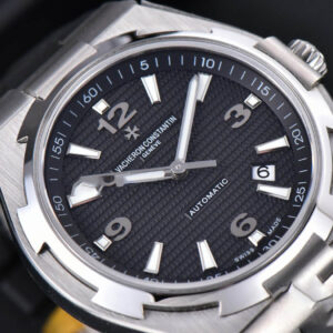 Overseas 47040 MKF 42MM Black Textured Dial Rubber Strap 9015 - Image 10