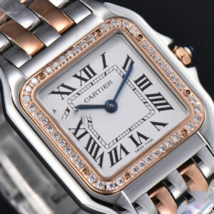 Panthère Secrete Ladies 27mm SS/RG BVF White Dial Diamond Bezel SS/RG Bracelet Ronda Quartz - Image 11