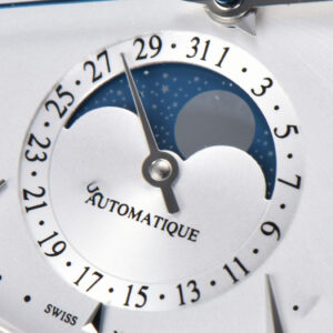 Master Ultra Thin Moonphase 1368430 APSF 39MM White Dial Leather Strap SA925 - Image 4