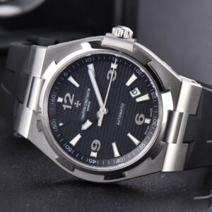 Overseas 47040 MKF 42MM Black Textured Dial Rubber Strap 9015 - Image 12
