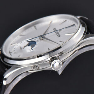 Master Ultra Thin Moonphase 1368430 APSF 39MM White Dial Leather Strap SA925 - Image 7