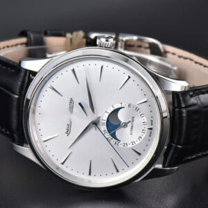 Master Ultra Thin Moonphase 1368430 APSF 39MM White Dial Leather Strap SA925 - Image 9