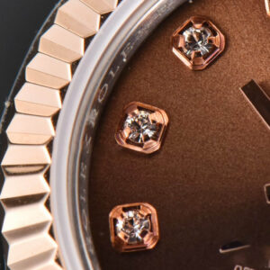 DateJust 28MM Ladies WF RG/SS Brown Dial Diamond Marker Jubilee Bracelet A2236 - Image 6