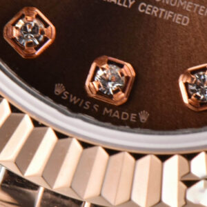 DateJust 28MM Ladies WF RG/SS Brown Dial Diamond Marker Jubilee Bracelet A2236 - Image 8