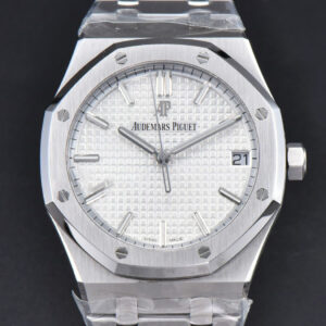 Royal Oak 15500 APSF 41MM White Textured Dial SS Bracelet A4302