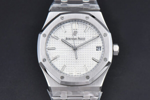 Royal Oak 15500 APSF 41MM White Textured Dial SS Bracelet A4302
