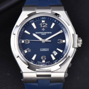 Overseas 47040 MKF 42MM Blue Dial Rubber Strap 9015