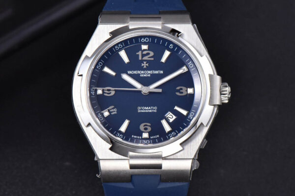 Overseas 47040 MKF 42MM Blue Dial Rubber Strap 9015