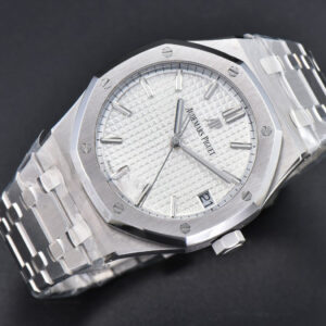 Royal Oak 15500 APSF 41MM White Textured Dial SS Bracelet A4302 - Image 3