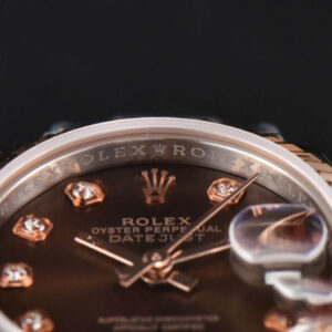 DateJust 28MM Ladies WF RG/SS Brown Dial Diamond Marker Jubilee Bracelet A2236 - Image 13