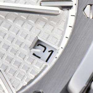 Royal Oak 15500 APSF 41MM White Textured Dial SS Bracelet A4302 - Image 8
