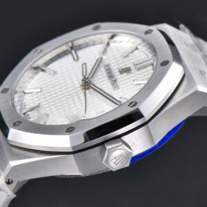 Royal Oak 15500 APSF 41MM White Textured Dial SS Bracelet A4302 - Image 10