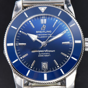 SuperOcean Heritage II GF 42MM Blue Dial Blue Bezel SS bracelet A2824
