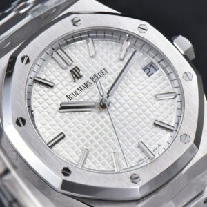 Royal Oak 15500 APSF 41MM White Textured Dial SS Bracelet A4302 - Image 11