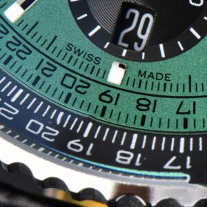 Navitimer B01 43mm BLSF Green Dial Black Subdial Black Leather Strap A7750 - Image 22
