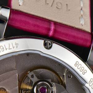 Happy Sport Automatic RG/SS 33mm HWF White Dial Rose Red Leather Starp A2892 - Image 27