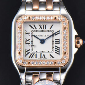 Panthère Secrete Ladies 22mm SS/RG BVF White Dial Diamond Bezel SS/RG Bracelet Ronda Quartz