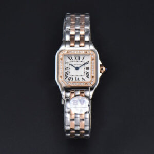 Panthère Secrete Ladies 22mm SS/RG BVF White Dial Diamond Bezel SS/RG Bracelet Ronda Quartz - Image 3
