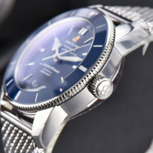 SuperOcean Heritage II GF 42MM Blue Dial Blue Bezel SS bracelet A2824 - Image 7