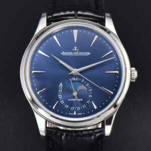 Master Ultra Thin Moonphase 1368480 APSF 39MM Blue Dial Leather Strap SA925