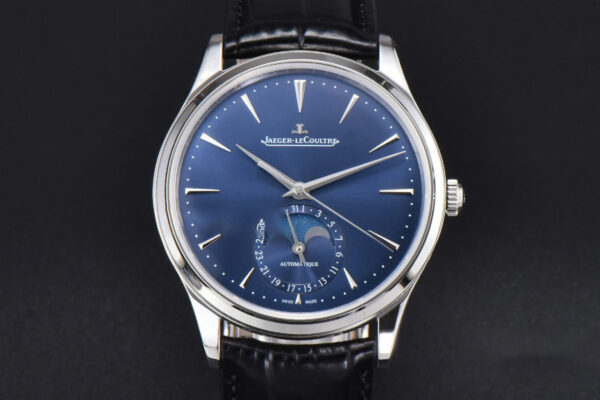 Master Ultra Thin Moonphase 1368480 APSF 39MM Blue Dial Leather Strap SA925