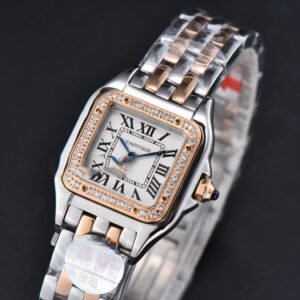 Panthère Secrete Ladies 22mm SS/RG BVF White Dial Diamond Bezel SS/RG Bracelet Ronda Quartz - Image 5