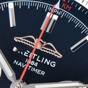 Navitimer B01 43mm BLSF Black Dial White Subdial Black Leather Strap A7750 - Image 18
